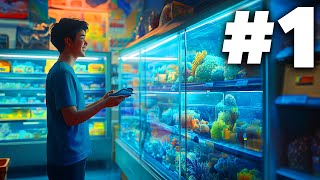 AQUATIC STORE SIMULATOR Gameplay Walkthrough Part 1  GOLDFISH [upl. by Ghiselin]