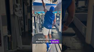 Rutina de tríceps gym gymmotivation gymlife gymlover [upl. by Alleon]