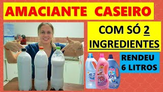 AMACIANTE CASEIRO COM APENAS 2 INGREDIENTES HOMEMADE SOFTENER WITH ONLY 2 INGREDIENTS [upl. by Raffaj577]