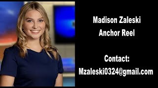 Madison Zaleski News Anchor Reel 2024 [upl. by Hajidahk]