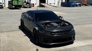 FINISHING MY WIDEBODY RT CHARGER PT1 HOOD RIMS ETC [upl. by Virgil]