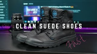 How to Clean  Restore Suede and Nubuck Shoes 2017 4k [upl. by Anirrehs]