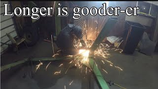 Building a Gooseneck trailer Pt 4 Extending the Trailer [upl. by Rednirah994]