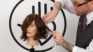 3 ways to use a blending shear on longer hair [upl. by Muncey]