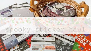 Halloween Stickers amp Papercrafting Haul [upl. by Adnohral]