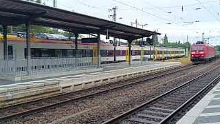 RB15954 nach Forbach und Güterzug nach Karlsruhe in Rastatt Br1440 Br185 [upl. by Sherrard]