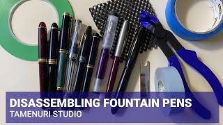 Disassembling fountain pens [upl. by Aikcir]