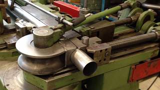 Dornbiegemaschine Curvatubi B90M 90mm Rohr Automatik 90mm steel pipe classic mandrel bending [upl. by Atimad]