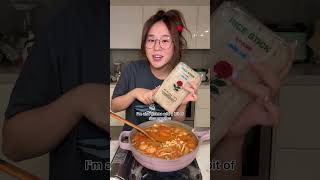 A BRAND NEW tteokbokki recipe teokbokki tomyum tomyumtteokbokki [upl. by Anelhtak]