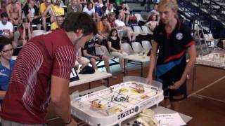 Настольный хоккейTable hockeyWCh2011GALUZOCAICSGame5otcommentTITOV [upl. by Ahsenak]