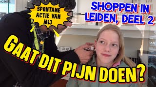 OORBEL GAATJE SCHIETEN tijdens SHOPPEN in Leiden Kwam SPONTAAN op bij mij 2869B [upl. by Dustman859]