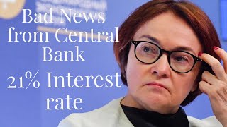 Russias latest interest rate hike Economic disaster looms Inflation out of control [upl. by Rehoptsirhc]