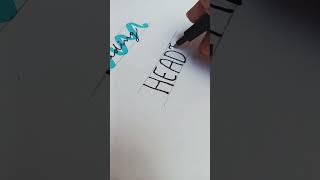 Headingtitle designs by cursive arts calligraphy calligraphy style viral short [upl. by Ajnot987]