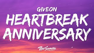 Giveon  HEARTBREAK ANNIVERSARY Lyrics [upl. by Hazard]