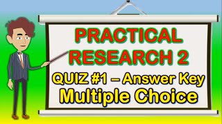 Practical Research 2  Quiz  1  ANSWER KEY  Multiple Choice  Supplemental Learning Modules [upl. by Aevin813]