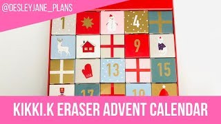 kikkiK Eraser Advent Calendar Day 11 plus Bonus Happy Mail [upl. by Nerad]