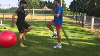 KineVideo  Protocole A pubalgie partie 9 gainage et proprio sur des mouvements de course [upl. by Lupiv]