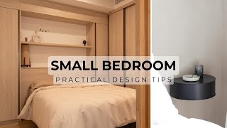 10 Small Bedroom Design Tips To Maximise Space amp Style [upl. by Yenffad228]