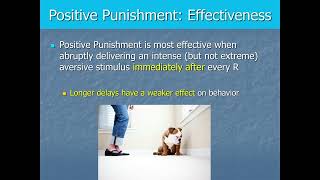 Behavior Analysis and Learning  Aversive Conditioning Pt2  Punishment Effectiveness [upl. by Staw]