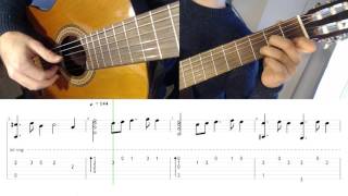 Tutorial The Bannered Mare  The Elder Scrolls V Skyrim on Guitar with tab amp sheet [upl. by Marela]