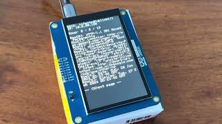 Arduino Portenta H7 GIGA R1 WiFi Display Demo with HTTP Request [upl. by Skippy]