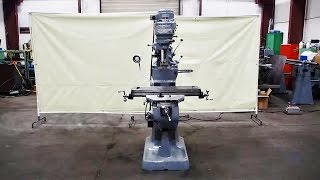 BRIDGEPORT 1 HP 9” x 32” Vertical Milling Machine [upl. by Anyg53]