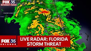 Florida live radar Tracking severe storm threat across Florida Peninsula [upl. by Jim]