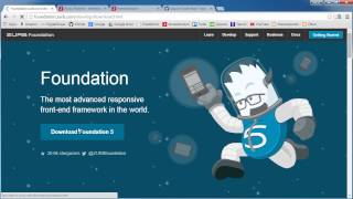 Foundation for Responsive Web Design Tutorial  1  Getting Started [upl. by Marella]