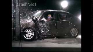 Honda Civic  2005  Frontal Small Overlap into Pole Crash Test  NHTSA  CrashNet1 [upl. by Anoj514]