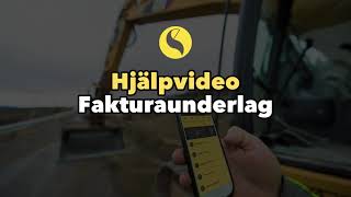 Hjälpvideo Fakturaunderlag [upl. by Nnyltiac]