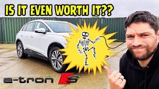 IS IT POSSIBLE TO REPAIR A CRASHED ELECTRIC CAR AUDI Q4 ETRON [upl. by Valerye124]