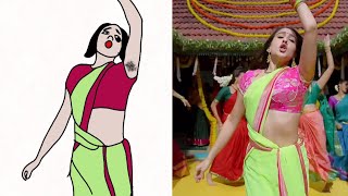 Chaka chak full video song  drawing meme  Atrangi re Sara ali khan  Dhanush [upl. by Antin]