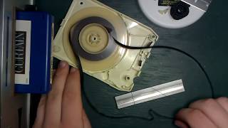 8Track Tape Repair quotLIVE REPAIRquot Replacing the Pinch Roller  Dealing with Tape Mess Inside [upl. by Duaner]