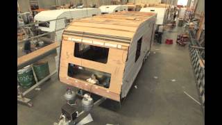 Time Lapse Caravan Construction Video  Concept Caravans [upl. by Enirhtac726]