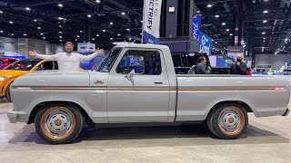 I Ride In Ford’s Electric F100 Eluminator Pickup For The First Time [upl. by Ivatts]