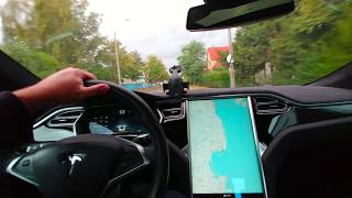 TESLA PO POLSCE 15 AUTOPILOT [upl. by Airdnola]