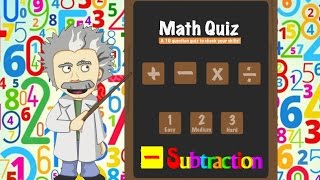 Learn Subtraction Mathematics Quiz [upl. by Rolecnahc820]