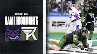 Full Game Highlights  Panther City Lacrosse Club vs Rochester Knighthawks [upl. by Namsu]