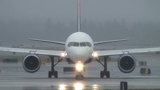 Delta Air Lines N683DA 757200 Takeoff Portland Airport PDX [upl. by Latterll502]