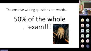 Creative Writing GCSE Additional Revision session 1 [upl. by Rednal]