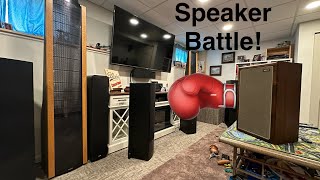 Speaker Battle  Martin Logan Stacked Advents Polk Boston La Scala JBL [upl. by Shadow442]