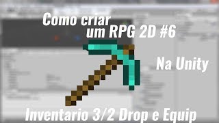 Como criar um RPG 2D na Unity 6  Fazendo o Dropar Equipar e o Bloco  do Super Mario [upl. by Mihalco]