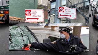 NYC ALTERNATE SIDE PARKING AND STREET SIGNS EXPLAINED [upl. by Allekim]