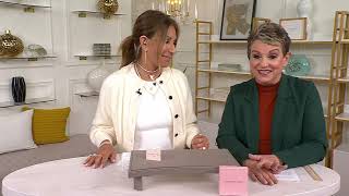 Diamonique x Jennifer Miller Signature Boxed Pave Heart Necklace Sterl on QVC [upl. by Yror]