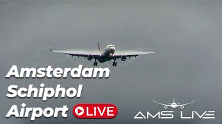 🔴 LIVE StormPia at Amsterdam Schiphol Airport  6 goarounds [upl. by Nnyleve]