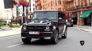 MODIFIED MercedesBenz GWagons in London Exhaust SOUNDS [upl. by Heriberto344]