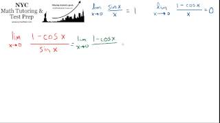 Calculus Limit Problem 1cosx  sinx as x approaches 0 [upl. by Nnaes]