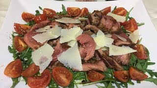 Tagliata di Manzo con Rucola e Grana [upl. by Kanal936]