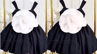 How to cut and sew off shoulder ball gown with strap and fabric rosepetals [upl. by Isabelita]