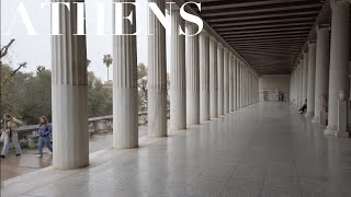 Quick stroll in The Ancient Agora of Athens and Stoa of Attalos 4K HDR [upl. by Hoagland169]